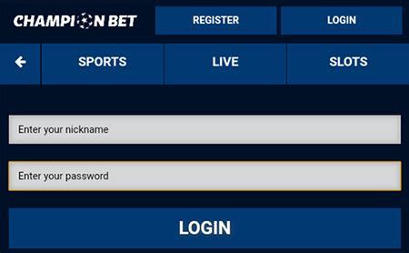Login to Champion Betting .